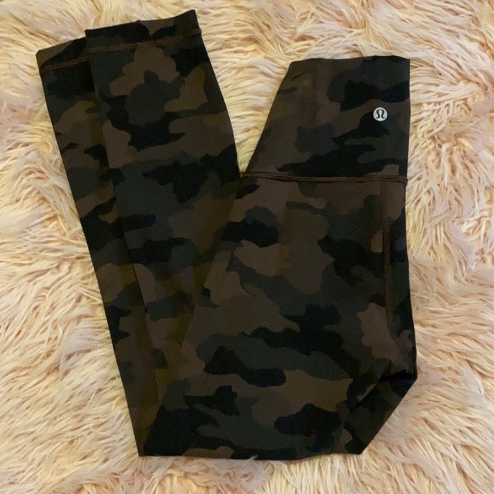 lululemon athletica Black Camo Leggings